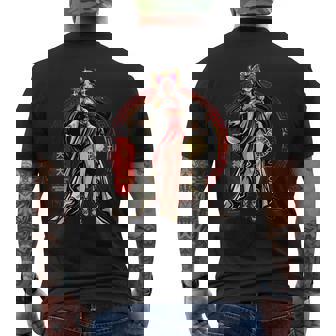 天照大神 太陽 女神 古代日本神話 神 メンズTシャツ バックプリント - Kawaiitshirt