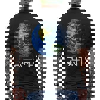太陽系 第3惑星 地球 宇宙 メンズTシャツ バックプリント - Kawaiitshirt