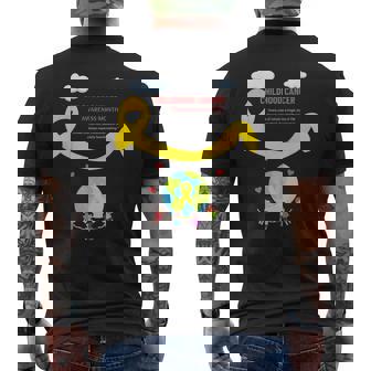 小児がん啓発月間 メンズTシャツ バックプリント - Kawaiitshirt