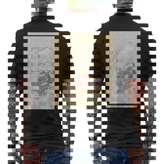 小豆洗い【日本の妖怪シリーズ】 メンズTシャツ バックプリント - Kawaiitshirt