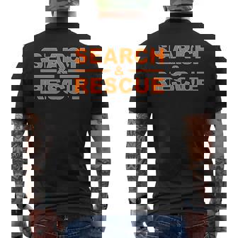 捜索救助 緊急対応捜索チームar ユニフォーム メンズTシャツ バックプリント - Kawaiitshirt