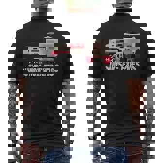 日の出 特急 列車 日本 日の出 出雲 東京出雲 扇子 メンズTシャツ バックプリント - Kawaiitshirt