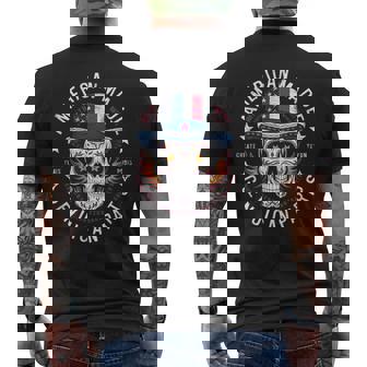 本物のメキシカンパーツを使用したアメリカ製スカル。 メンズTシャツ バックプリント - Kawaiitshirt