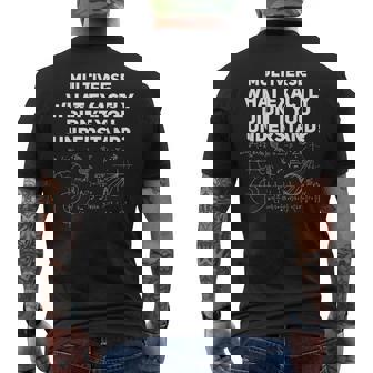 次元移動未来量子力学マルチバース メンズTシャツ バックプリント - Kawaiitshirt