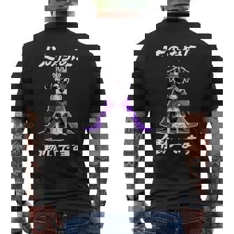 犬のために働いてます シュナウザー グッズ 犬 おもしろ 面白い ネタ 笑える かわいい メンズTシャツ バックプリント - Kawaiitshirt