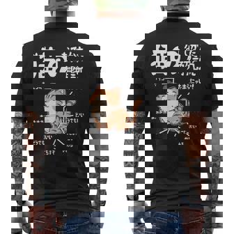 猫のなでかた解説 おもしろ 猫好き アイデア ギフト サプライズ にゃんこ おもしろ メンズTシャツ バックプリント - Kawaiitshirt