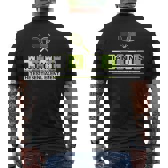 理科 先生 化学 教授 テニス 選手 スポーツ 長袖tシャツ メンズTシャツ バックプリント - Kawaiitshirt