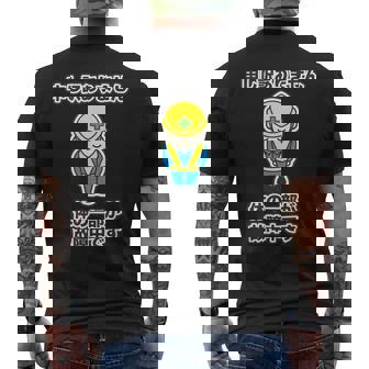 申し訳ありません 体の一部が故障中です《工事看板風》パロディ【変なデザイン屋さん】怪我 ケガ 面白い メンズTシャツ バックプリント - Kawaiitshirt