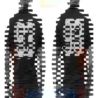 番号 93 メンズTシャツ バックプリント - Kawaiitshirt