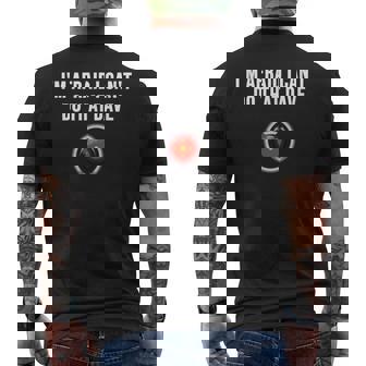 私はそれができないのではないかと心配だデイブ メンズTシャツ バックプリント - Kawaiitshirt