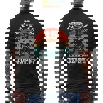 結婚15周年記念 15年目の結婚記念日 結婚15年目 Level 15 Complete メンズTシャツ バックプリント - Kawaiitshirt