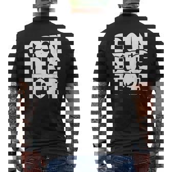 職業職業 指揮者 メンズTシャツ バックプリント - Kawaiitshirt