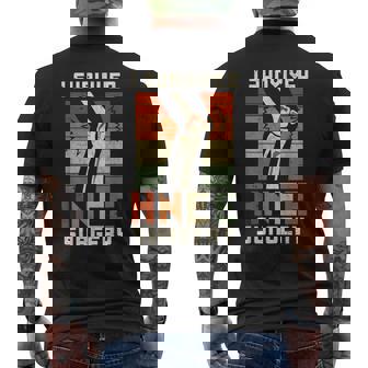 膝の手術の患者さん 面白い膝 メンズTシャツ バックプリント - Kawaiitshirt