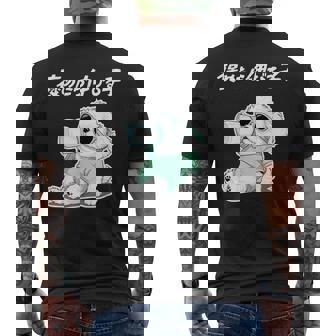 褒めたら伸びる子 マルチーズ グッズ 犬 おもしろ 面白い ネタ 笑える かわいい メンズTシャツ バックプリント - Kawaiitshirt