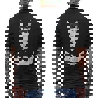 車掌 衣装 スーツ 燕尾服 タキシード ベストmoking メンズTシャツ バックプリント - Kawaiitshirt