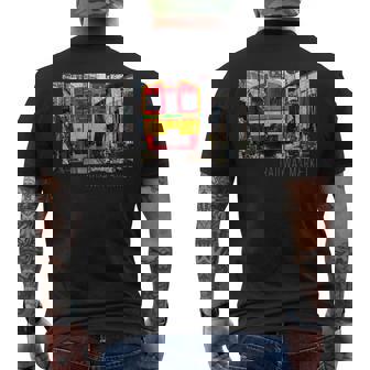 鉄道市場メークロン ヴィンテージ タイ レトロな列車 メンズTシャツ バックプリント - Kawaiitshirt