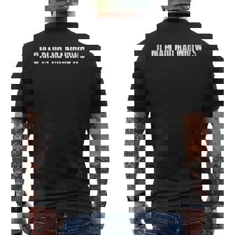 雨なし 虹色 ハワイアンことわざ メンズTシャツ バックプリント - Kawaiitshirt