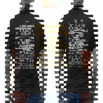 電気は石炭ディーゼルトラックを転がすことができないのでディーゼル 長袖tシャツ メンズTシャツ バックプリント - Kawaiitshirt