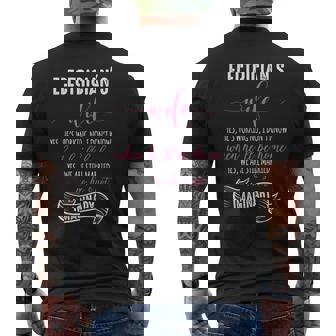 電気技師の妻シャツ 電気技師tシャツ ラインマンギフト メンズTシャツ バックプリント - Kawaiitshirt