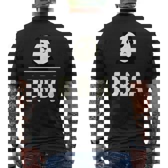 面白い 「Bba」おもしろギャグ-ジョーク 漢字 ばばあ 文字入り メンズTシャツ バックプリント - Kawaiitshirt