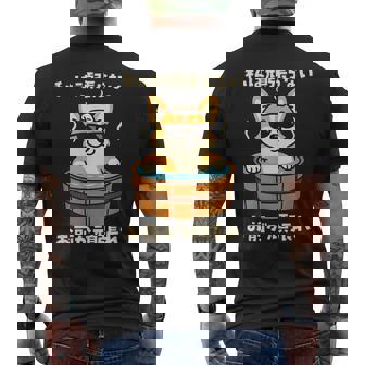 面白いtシャツ コーギー 犬 わんこ メンズ かわいい おもしろ 面白い 服 ネタ 私は頑張らない メンズTシャツ バックプリント - Kawaiitshirt