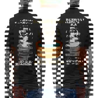 面白いtシャツ シベリアンハスキー 犬 わんこ メンズ かわいい おもしろ 面白い 服 ネタ 私は頑張らない メンズTシャツ バックプリント - Kawaiitshirt