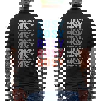 面白いギフト名 Rosy パーソナライズ 名前 メンズTシャツ バックプリント - Kawaiitshirt
