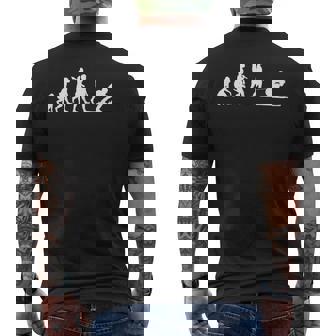 面白いスキー スキーヤーの開発 メンズTシャツ バックプリント - Kawaiitshirt