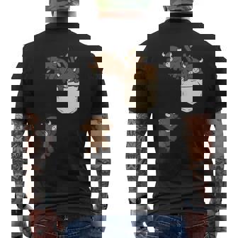 面白いバッファローバイソンかわいい遊び。 メンズTシャツ バックプリント - Kawaiitshirt