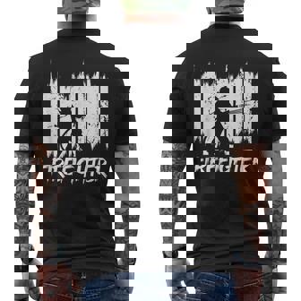 面白い消防士消防チーム消防団 メンズTシャツ バックプリント - Kawaiitshirt