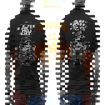 面白くて愛らしいクッキーディーラーかわいい漫画のパン屋 メンズTシャツ バックプリント - Kawaiitshirt