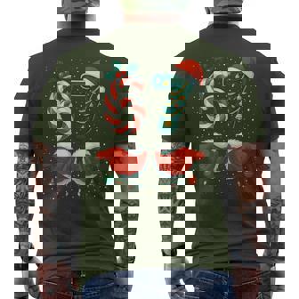 67 Christmas 6 7 Meme Pajamas Holiday Gen Alpha Slang Men's T-shirt Back Print - Monsterry