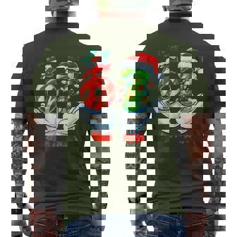 67 Christmas 67 Meme Gen Alpha Slang Candy Cane Xmas Holiday Men's T-shirt Back Print | Seseable CA