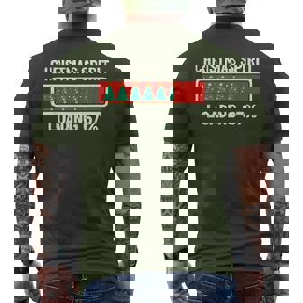 67 Meme Six Seven Christmas Spirit Loading Gen Z Alpha Slang Men's T-shirt Back Print | Mazezy