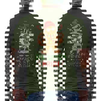 67 Six Seven Bruh Meme Gingerbread Christmas Cookie Men's T-shirt Back Print | Seseable UK