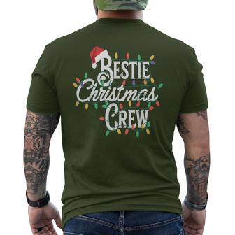 Bestie Christmas Crew Best Friend Matching Friends Men's T-shirt Back Print - Thegiftio UK