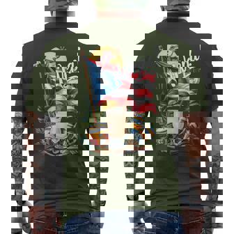 Boricua Christmas Coquito Wepa Puerto Rican Vibes Men's T-shirt Back Print | Seseable CA