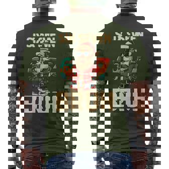 Bruh 67 Christmas Six Seven Meme Santa Boys 6 7 Christmas Men's T-shirt Back Print | Seseable CA