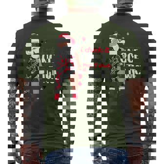 I Check It Once Then I Check It Twice Santa 1989 Christmas Men's T-shirt Back Print - Monsterry