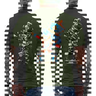 Christmas Nutcracker Dabbing Boys Santa Xmas Men's T-shirt Back Print | Seseable CA