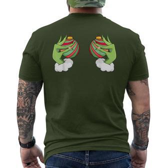 Christmas Ornament Boobs Christmas Men's T-shirt Back Print - Thegiftio UK