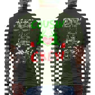 Cousin Crew 2025 Christmas Xmas Santa Family Pajamas Holiday Men's T-shirt Back Print | Mazezy