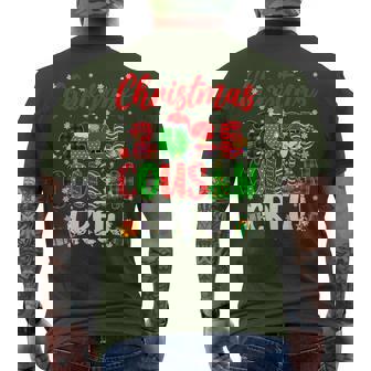 Cousin Crew Christmas 2025 Pjs Pajamas Xmas Family Matching Men's T-shirt Back Print - Monsterry