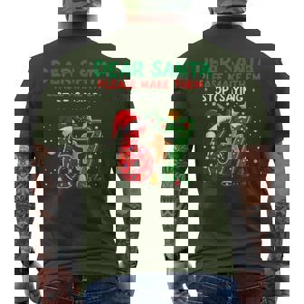 Dear Santa Please Make Them Stop Saying 6-7 Christmas Men's T-shirt Back Print | Seseable FR