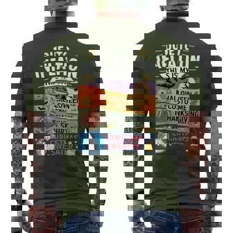 Due To Inflation This Is My Halloween Thanksgiving Christmas Men's T-shirt Back Print - Monsterry