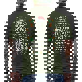 Due To Inflation This Is My Ugly Sweater Family Christmas Men's T-shirt Back Print | Seseable CA