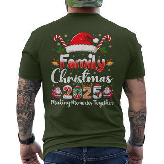 Family Crew Christmas Squad 2025 Xmas Matching Pajamas Men's T-shirt Back Print - Thegiftio UK