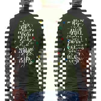 My Favorite Color Is Christmas Lights Xmas Christmas Men's T-shirt Back Print - Monsterry