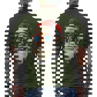 6 7 Six Seven Meme Santa Face Christmas Retro Men's T-shirt Back Print | Mazezy