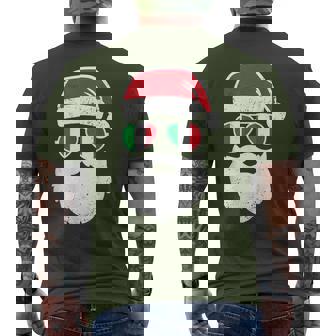 Italian Christmas Pajama Italian Matching Family Men's T-shirt Back Print | Mazezy